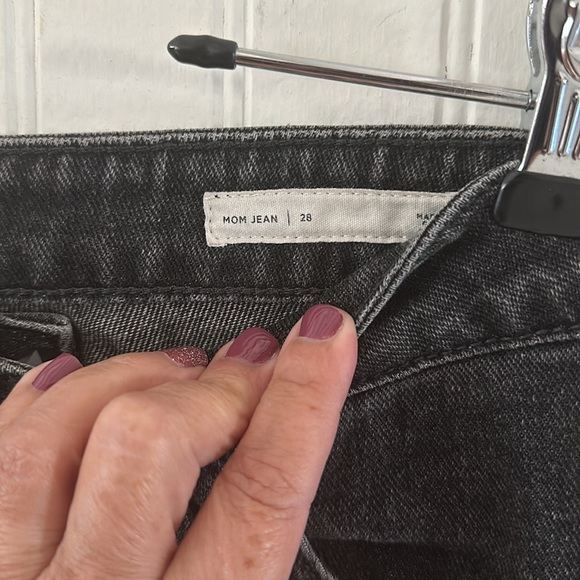 PacSun Charcoal Gray Mom Jeans sz 6 (28) - Picture 7 of 9